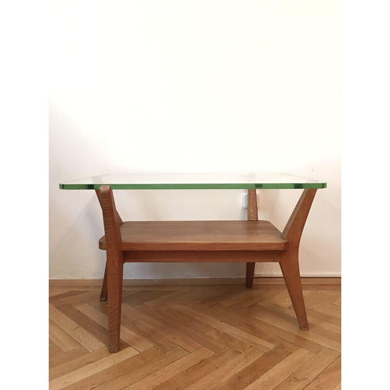 Vintage unique coffee table by Karel Kozelka and Antonin Kropacek, 1940s