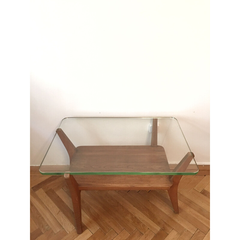 Vintage unique coffee table by Karel Kozelka and Antonin Kropacek, 1940s