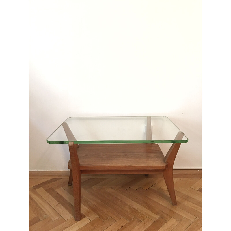 Vintage unique coffee table by Karel Kozelka and Antonin Kropacek, 1940s