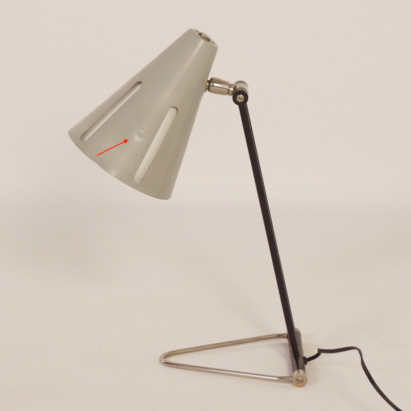 Vintage desk lamp Sun Series Model 1 by H. Busquet for Hala, 1950s