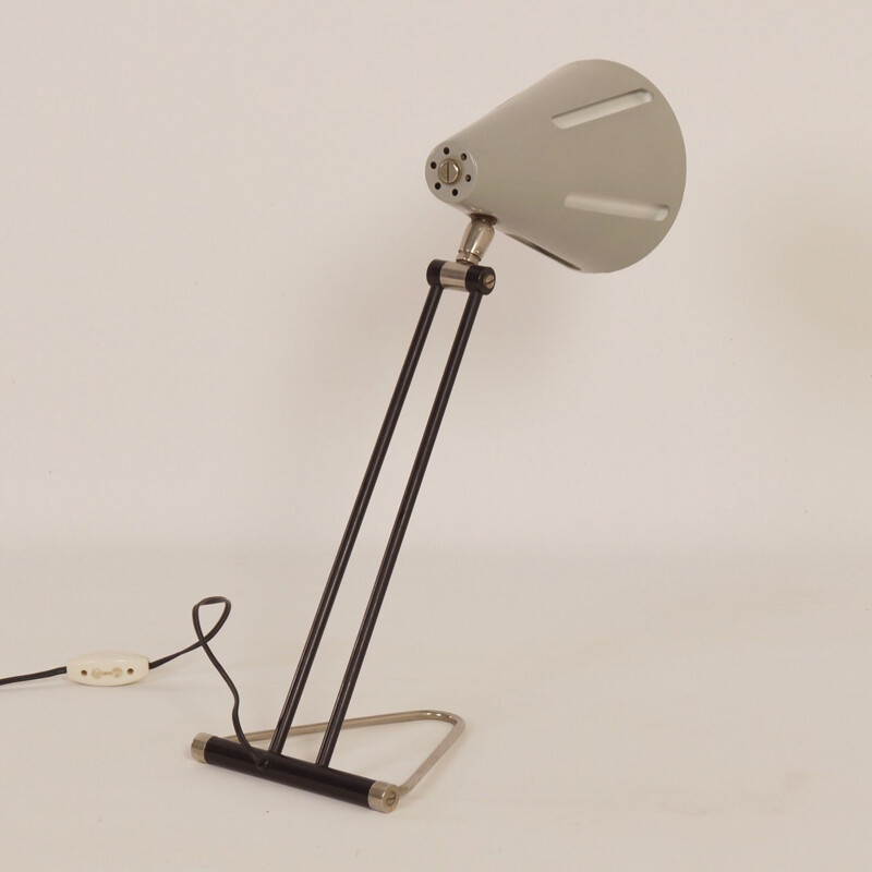 Vintage desk lamp Sun Series Model 1 by H. Busquet for Hala, 1950s