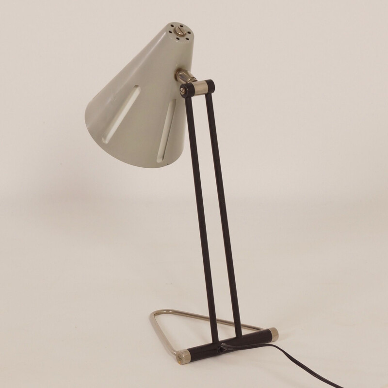 Vintage desk lamp Sun Series Model 1 by H. Busquet for Hala, 1950s