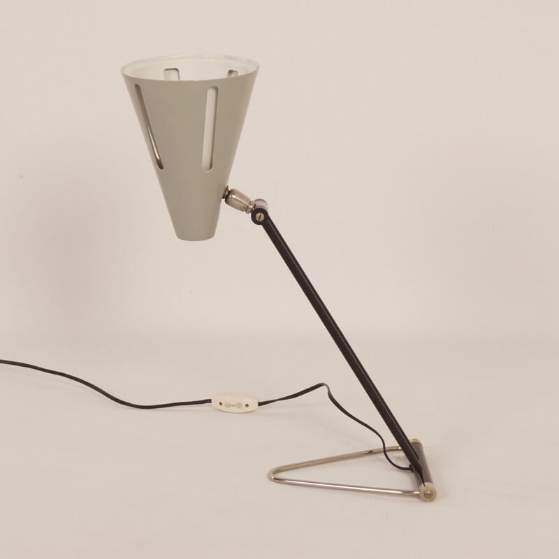 Vintage desk lamp Sun Series Model 1 by H. Busquet for Hala, 1950s