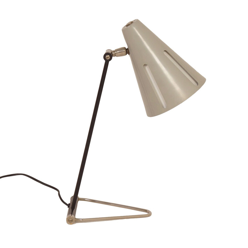 Vintage desk lamp Sun Series Model 1 by H. Busquet for Hala, 1950s