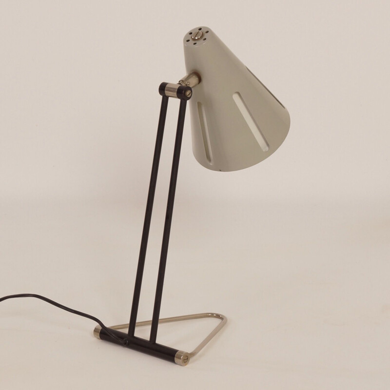 Vintage desk lamp Sun Series Model 1 by H. Busquet for Hala, 1950s