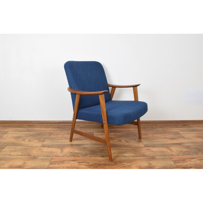 Pair of vintage armchairs in teak from Dokka Møbler, Norwegian 1960s