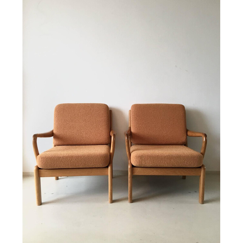 Pair of Scandinavian L Olsen & Son lounge chairs - 1960s