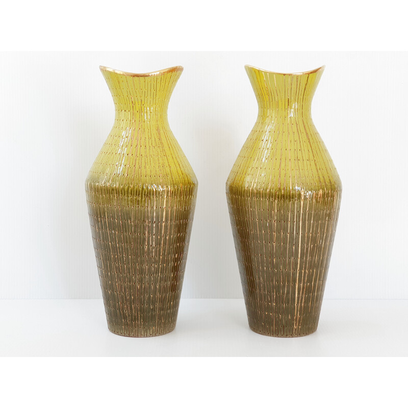 Pair of vintage vases, Italian 1950