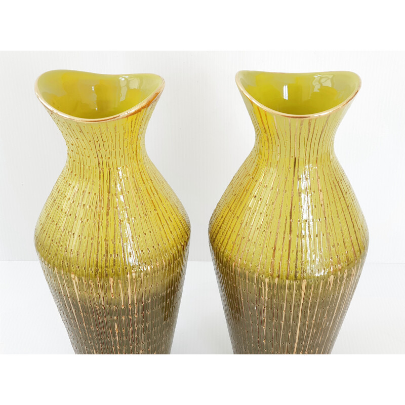 Pair of vintage vases, Italian 1950