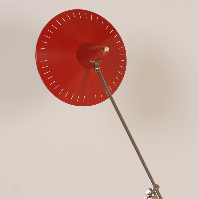 Lampadaire vintage rouge par Hoogervorst pour Anvia