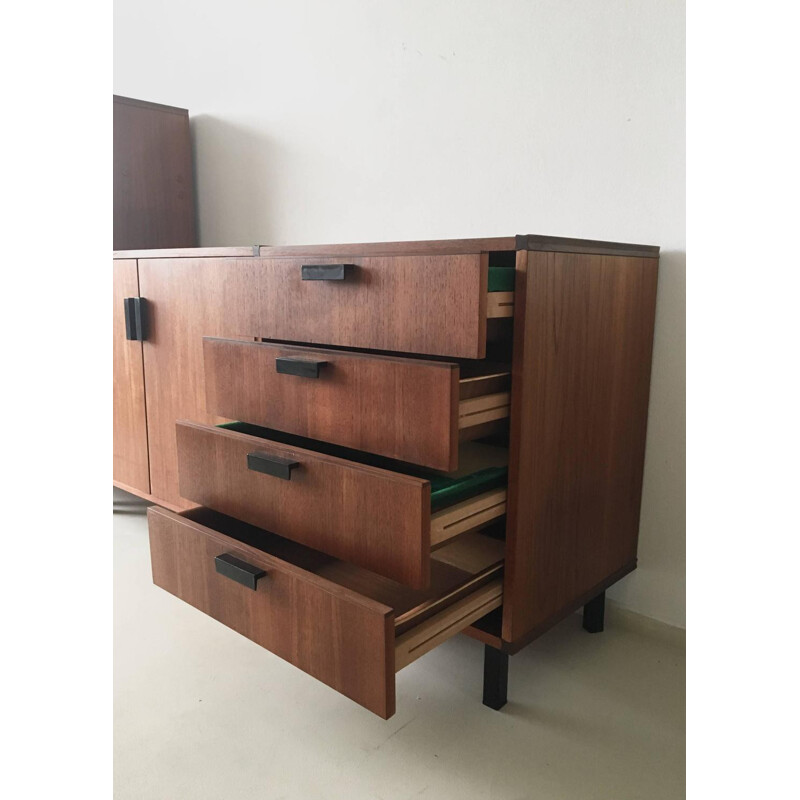 Enfilade modulable en teck Pastoe, Cees BRAAKMAN - 1950