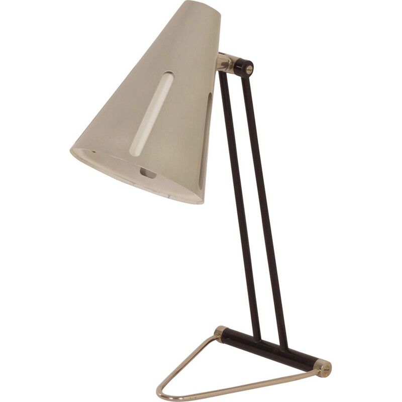 Vintage desk lamp Sun Series Model 1 by H. Busquet for Hala, 1950s