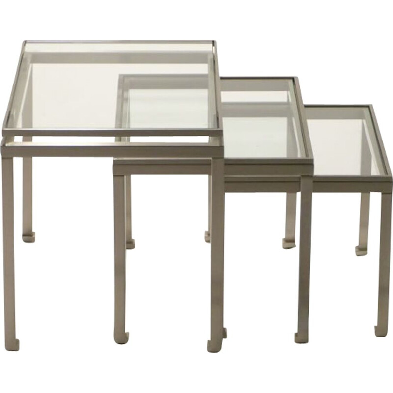 Vintage Guy Lefèvre nesting tables for Jansen