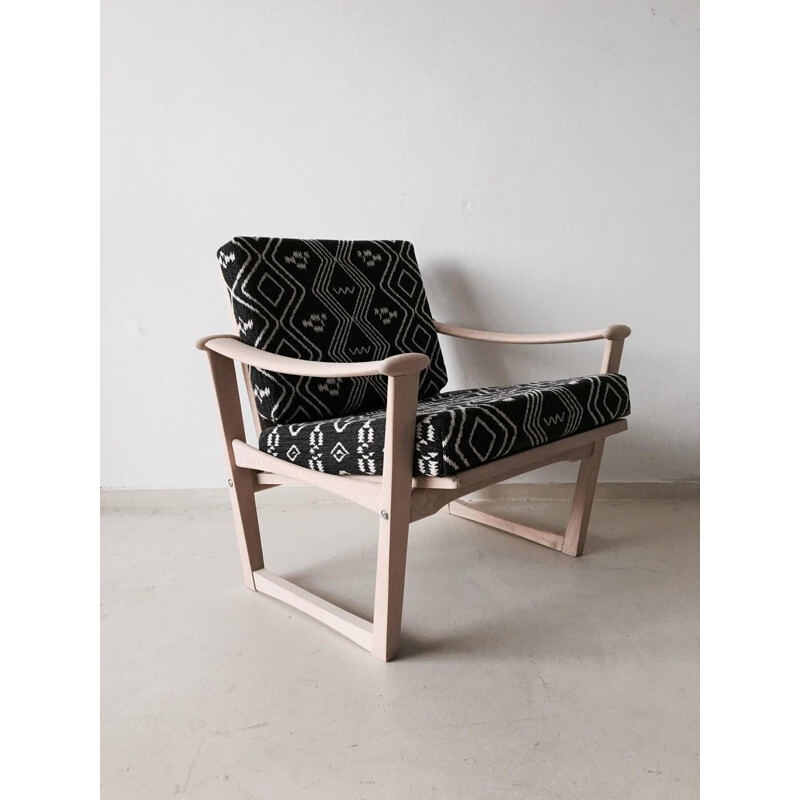 Wooden and fabric Pastoe armchair, Finn JUHL - 1960s