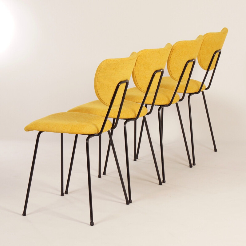 4 Vintage Dining Chairs model 101 by Gispen for Kembo, 1950s