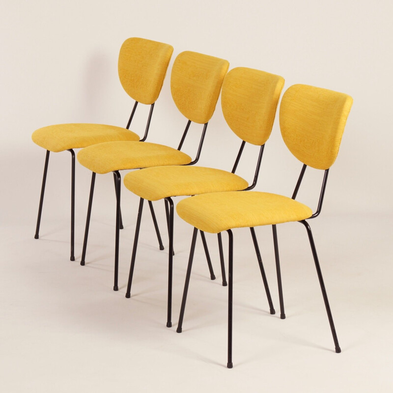 4 Vintage Dining Chairs model 101 by Gispen for Kembo, 1950s
