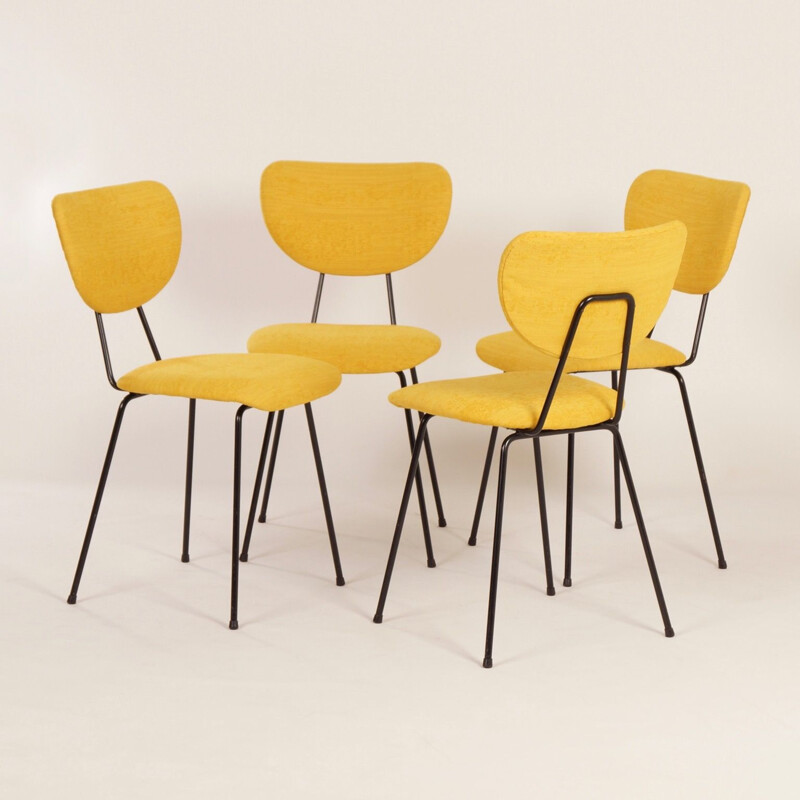 4 Vintage Dining Chairs model 101 by Gispen for Kembo, 1950s