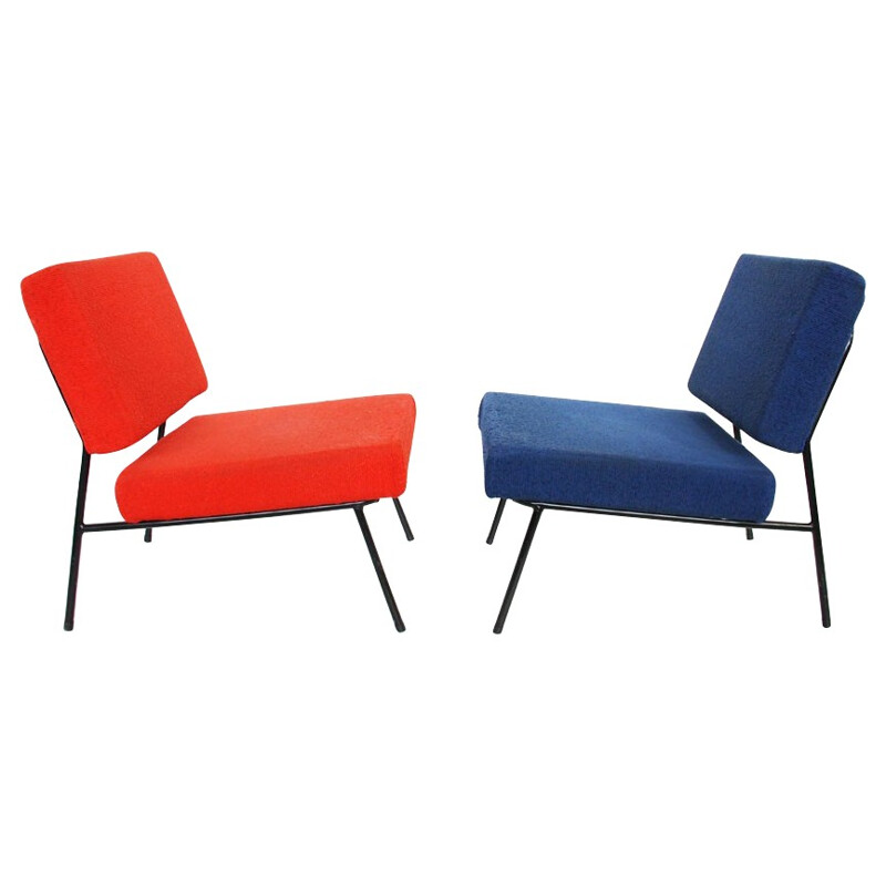 Pair of low chairs Airborne - 1960s