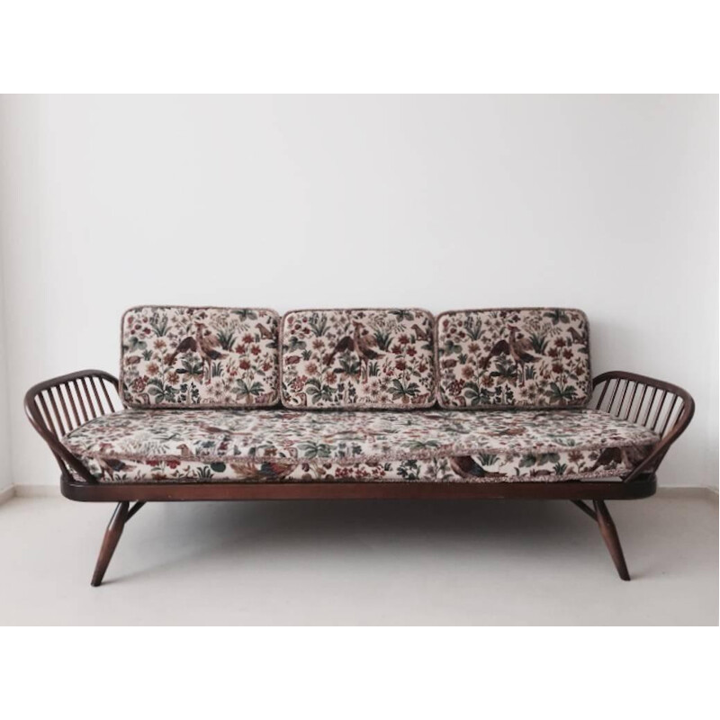 Ercol daybed in wood and fabric, Lucian ERCOLANI - 1950s