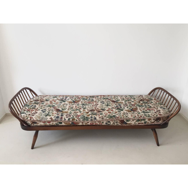 Ercol daybed in wood and fabric, Lucian ERCOLANI - 1950s