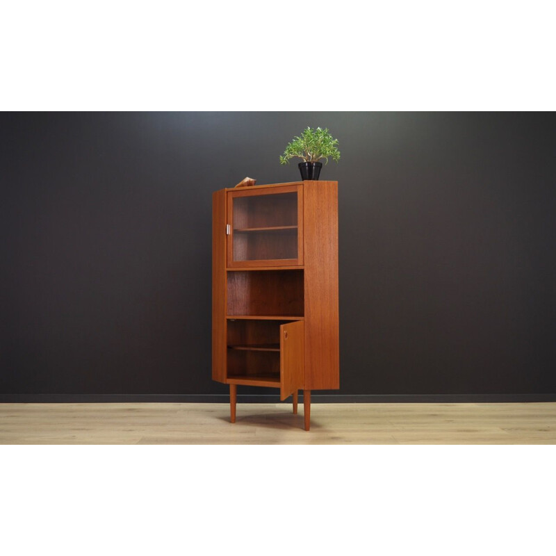 Vintage corner cabinet in teak Denmark 1960-70s