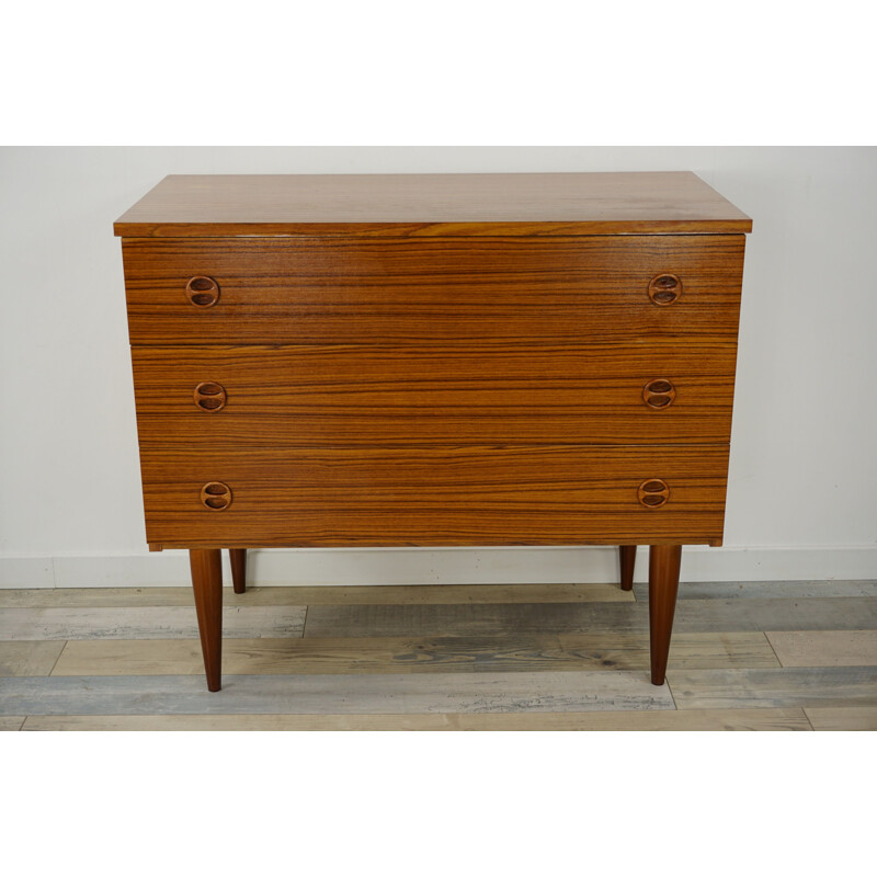 Vintage chest of drawers in teak 1960s