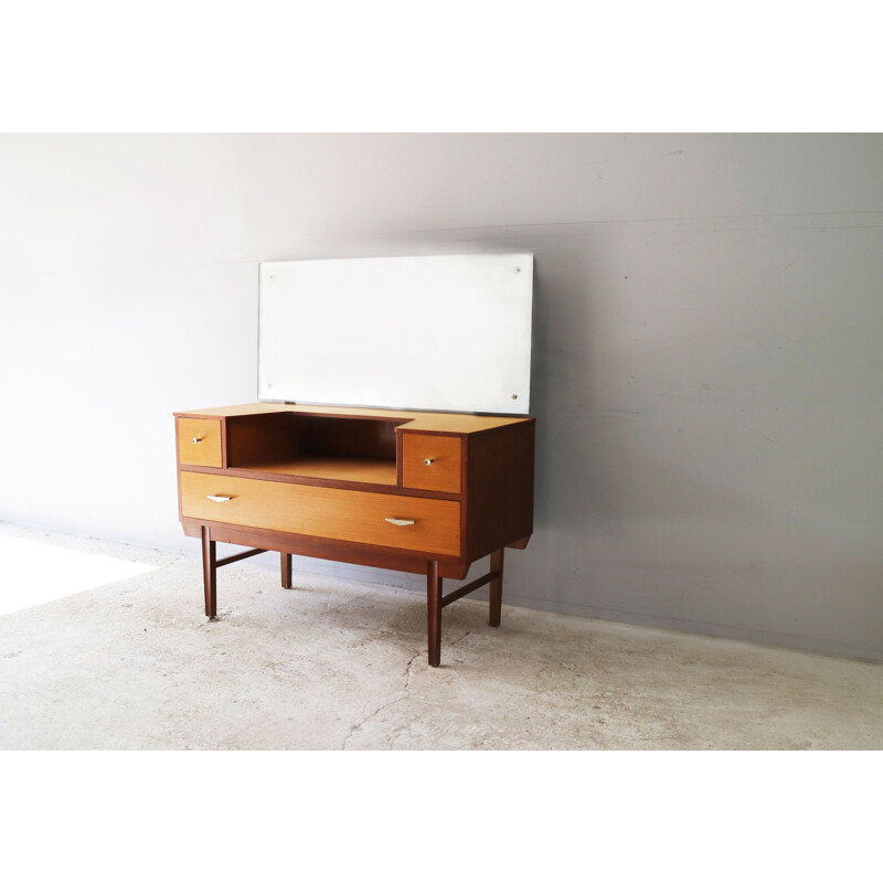 Vintage English petite chest of drawers in teak, 1960’s