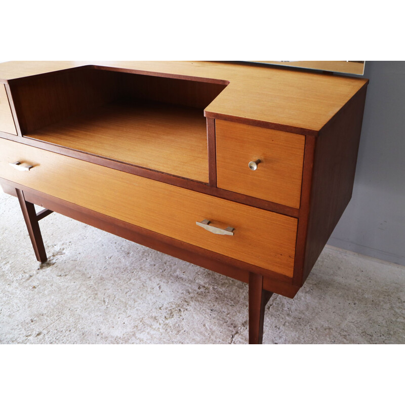 Vintage English petite chest of drawers in teak, 1960’s