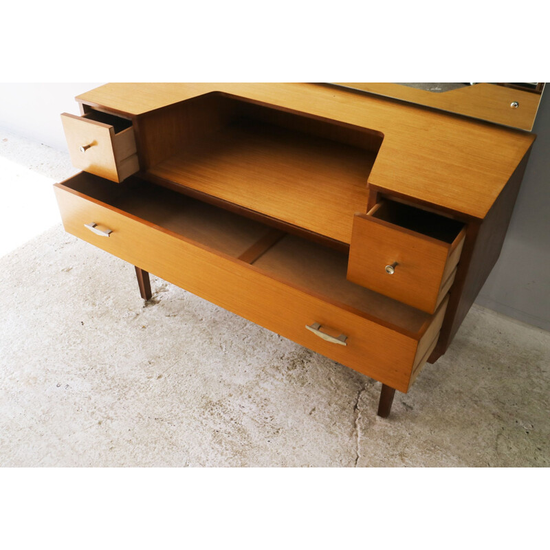 Vintage English petite chest of drawers in teak, 1960’s