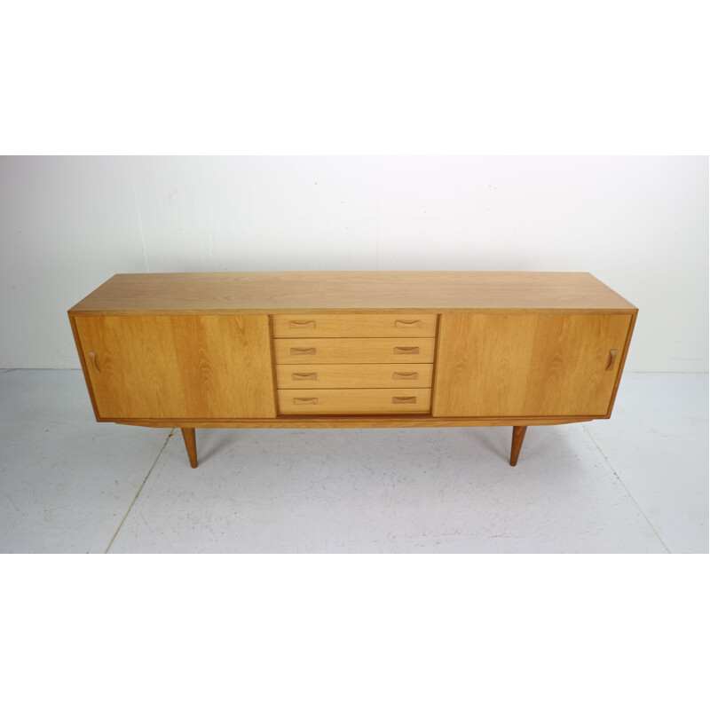 Vintage Sideboard in Oak by Clausen & Son, Denmark, 1960s