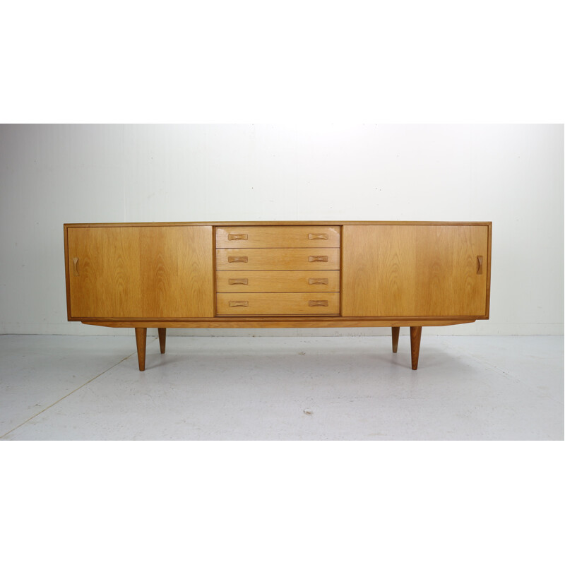 Vintage Sideboard in Oak by Clausen & Son, Denmark, 1960s