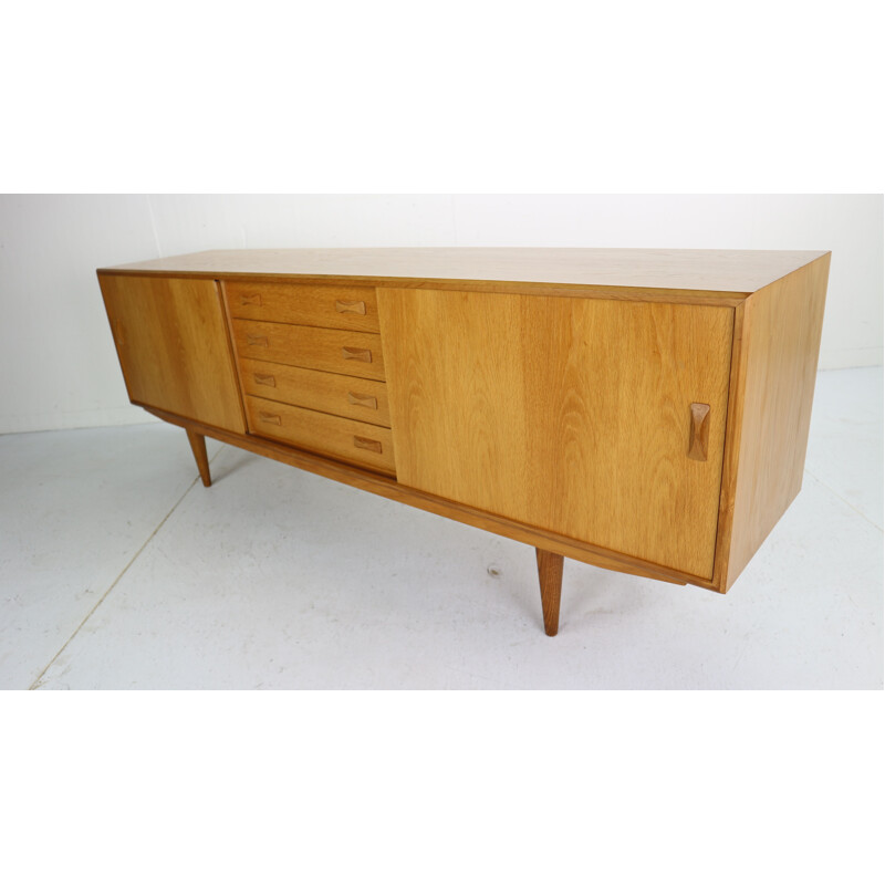 Vintage Sideboard in Oak by Clausen & Son, Denmark, 1960s