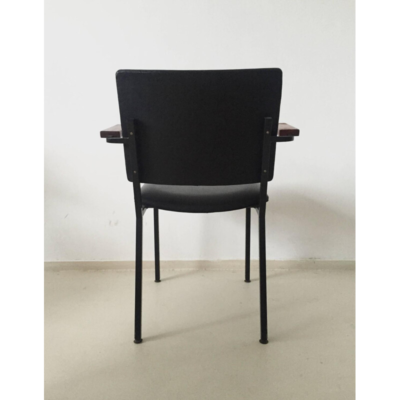 Ensemble de chaises en métal et simili cuir Kembo, Gerrit VEENENDAAL - 1960