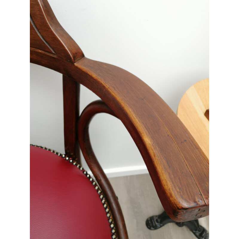 Vintage Desk Chair by Thonet n6003, France, 1900-1925