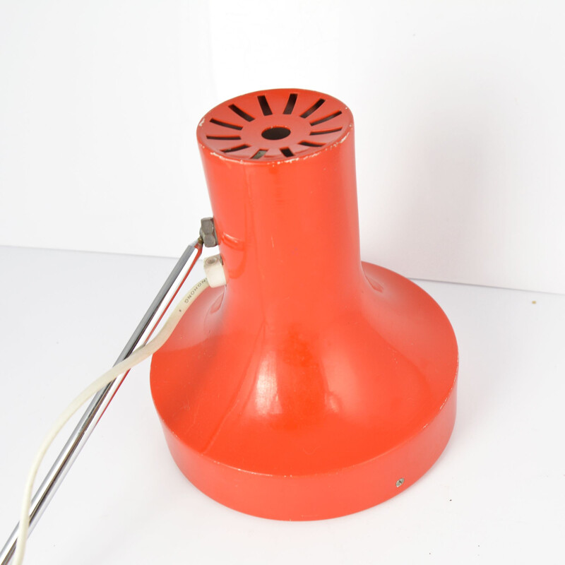 Vintage Red Wall Lamp designed by J. Hurka for Napako, Czechoslovakia ,1970s