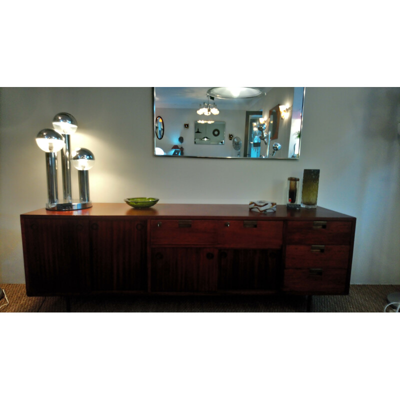 Vintage British Sideboard (Colonial modernist style) in exotic wood, 1953