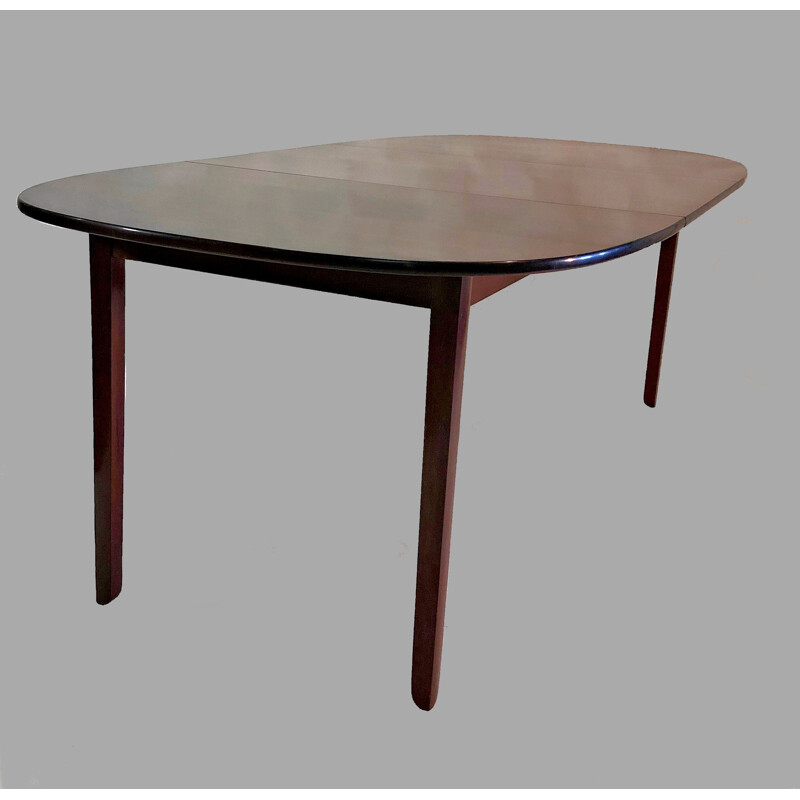 Vintage Dining Table, in Mahogany, Ole Wanscher Refinishedby by P. Jeppesen, 1960s