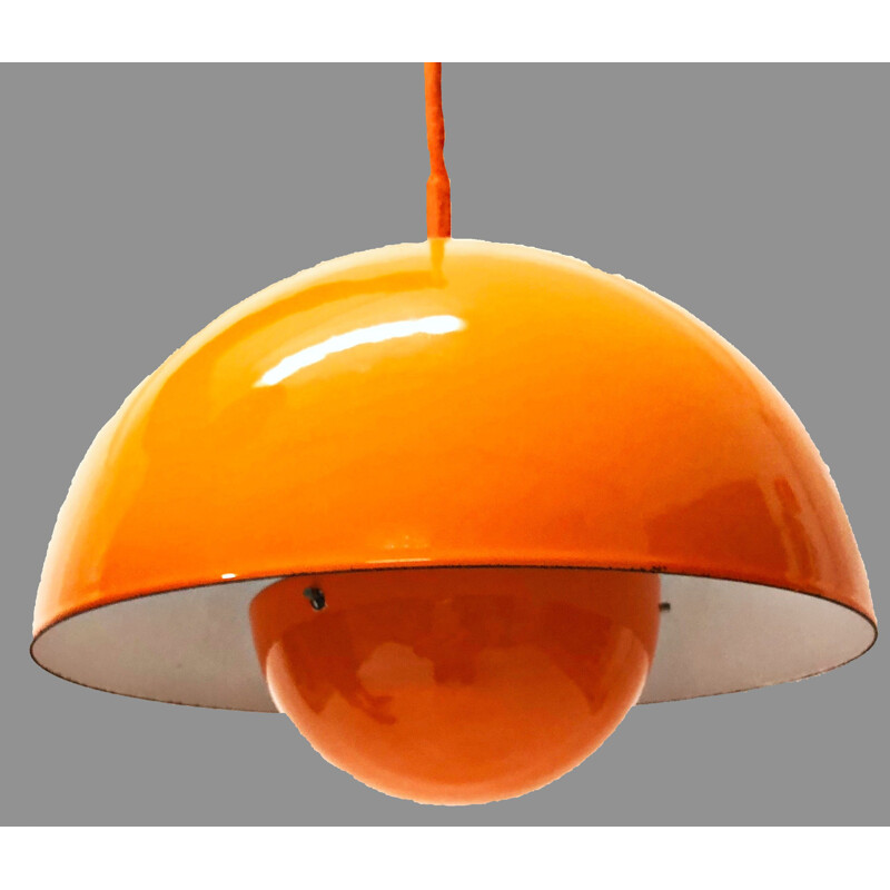 Suspension Vintage modèle FlowerPot par Verner Panton pour Louis Poulsen, Danemark, 1960