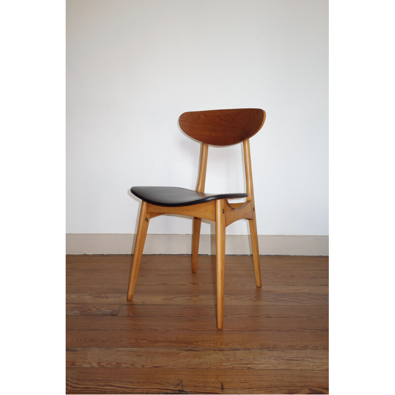 Set of 6 Stella vintage chairs in teak, model Ingrid, 1960