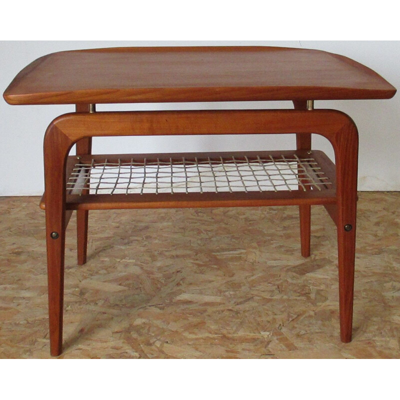 Table basse Vintage en teck A.Hovmand-Olsen pour Toften, 1960