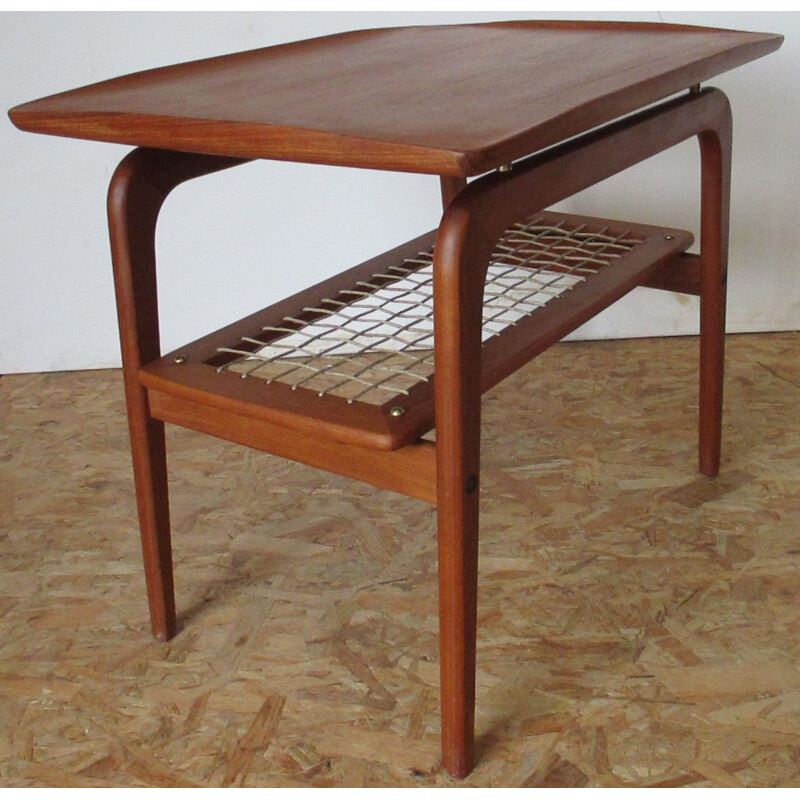 Vintage teak coffee table by A.Hovmand-Olsen for Toften, 1960