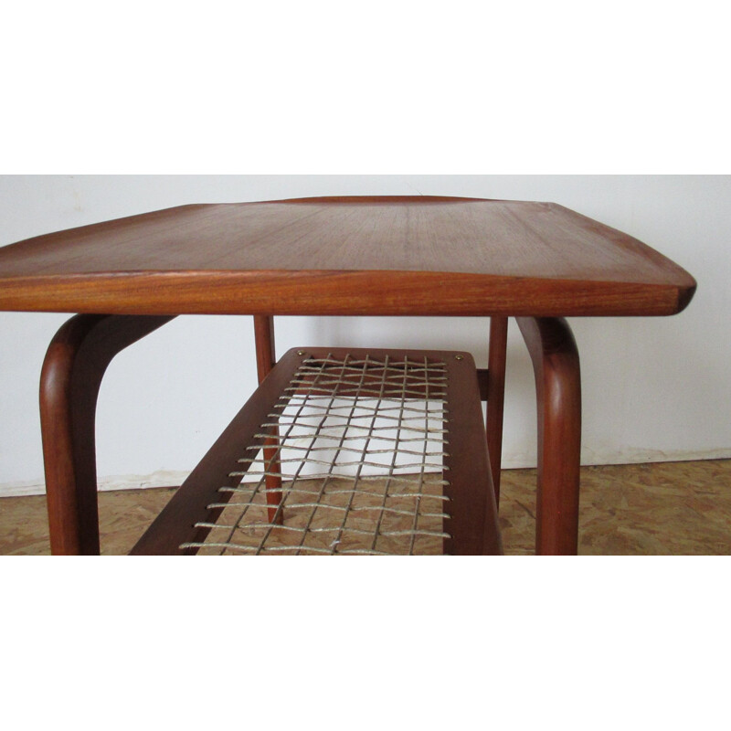 Table basse Vintage en teck A.Hovmand-Olsen pour Toften, 1960