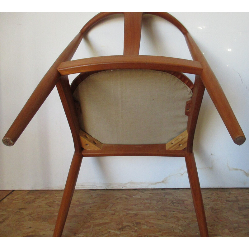 Johannes Andersen's set of 6 vintage Juliane chairs in teak, 1960