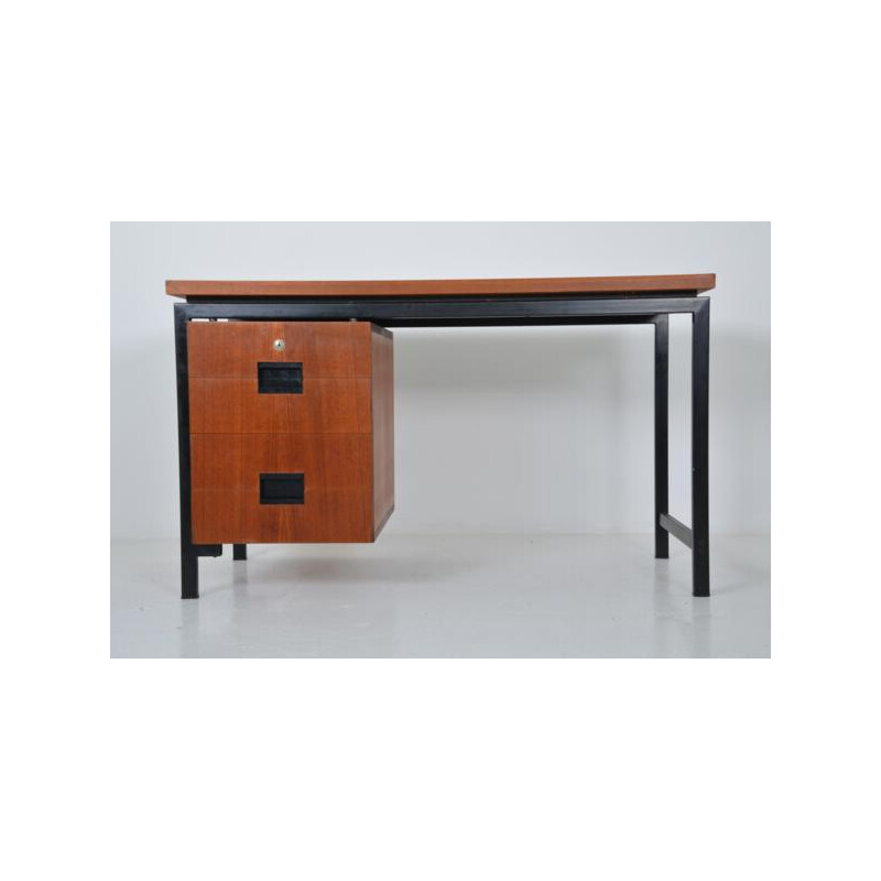 Bureau et fauteuil Pastoe en bois et métal, Cees BRAAKMAN - 1960