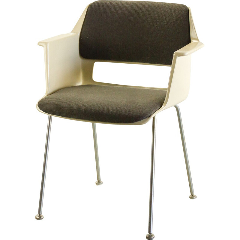 Gispen set of 4 dutch brown chairs, A.CORDEMEYER - 1960s