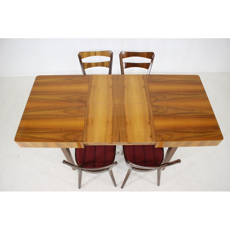 Vintage dining set in walnut 1950s