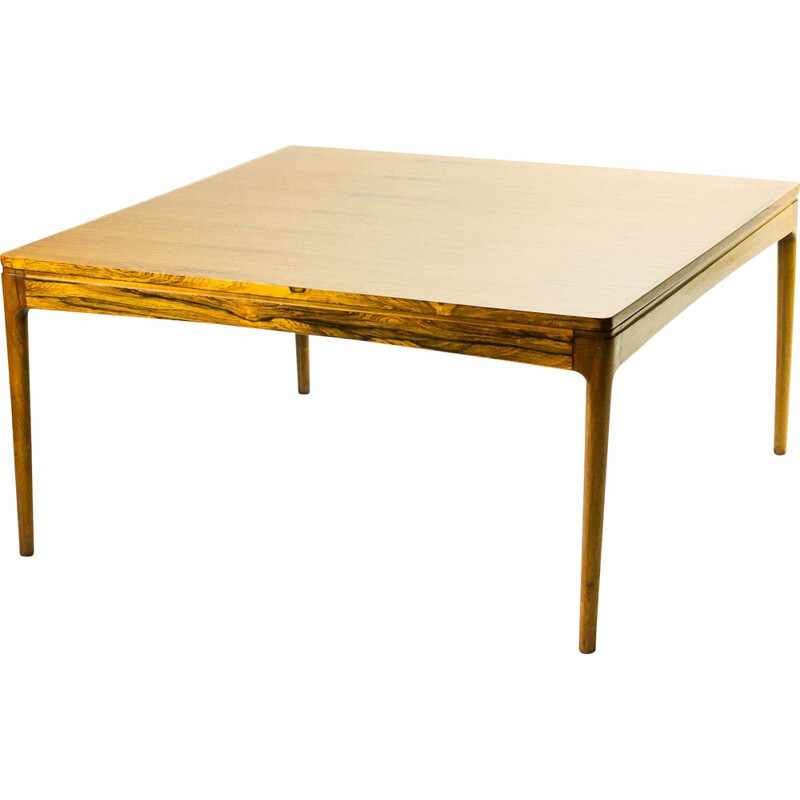 Table basse carrée Ole Wanscher en palissandre - 1960