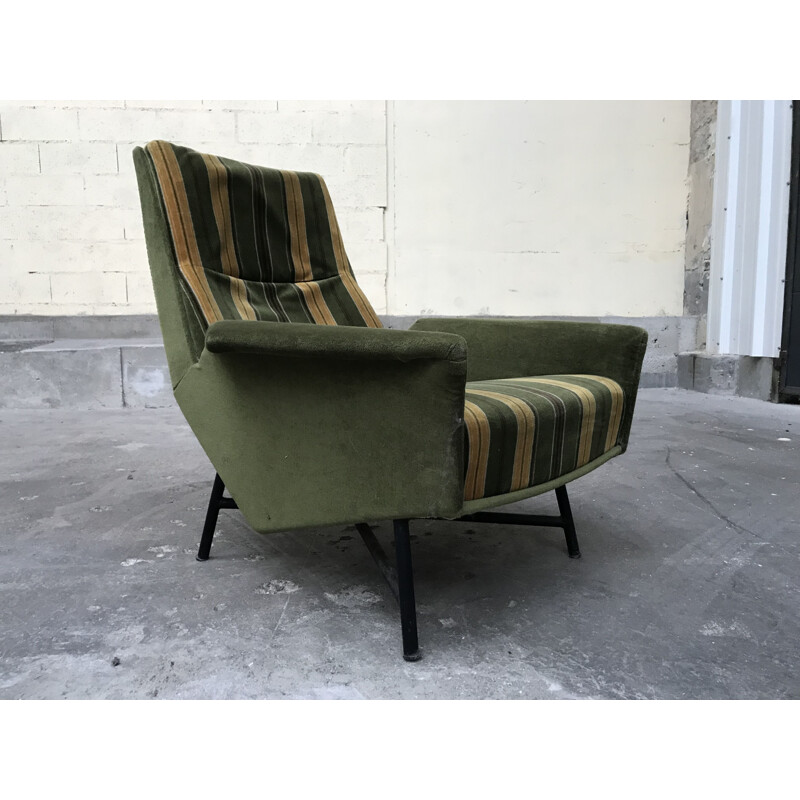 Fauteuil vintage Guy Besnard France 1950s