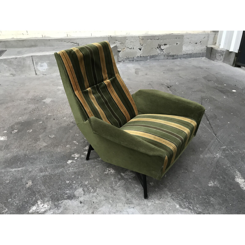 Fauteuil vintage Guy Besnard France 1950s