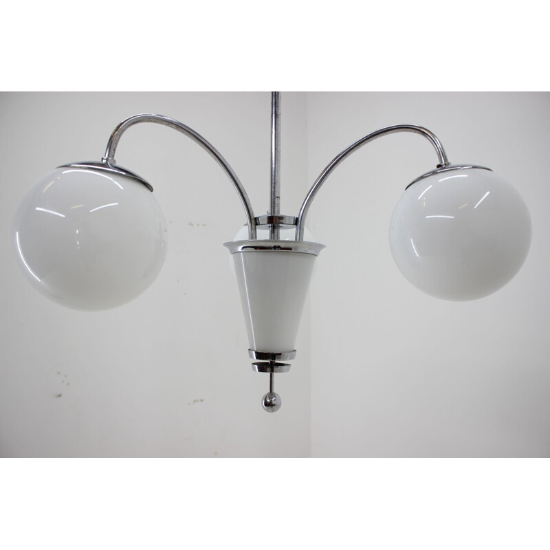 Vintage chandelier Art Deco Bauhaus, Functionalism, 1930s